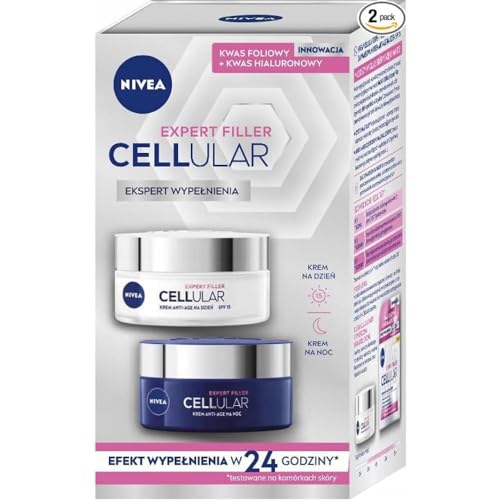 NIVEA Paquete de 2 - Crema de Día y Noche Cellular Filler 2 x 50 ml