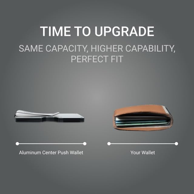 Aluminum RFID Wallet for Men – Slim Brushed Metal Front Pocket Wallet with Built-In Cash Clip – Durable, Lightweight Card Holder with RFID Protection (Silver, Holds 16 Cards) - Image 6