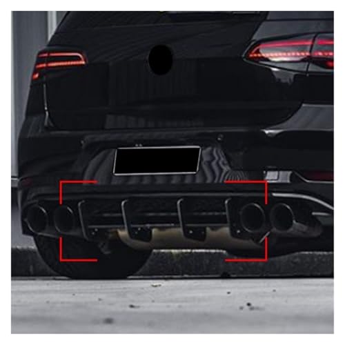 Diffuseur arrière Golf 7.5 R pour stabiliser le soubassement avec spoiler 4 ailettes - 4