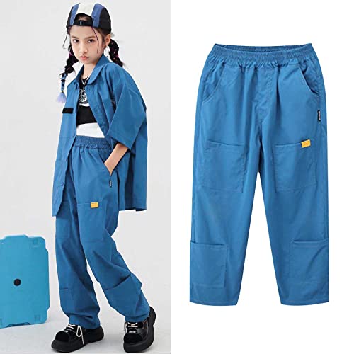 Boys Girls Pull on Cargo Pants Y2K Performance Hip Hop Hiking Pants Stretch Joggers Sweatpants Quick-Dry Fall Outfit2