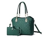 HUIUEITW Women Handbags Purses Wallet Shoulder Bags Top Handle Satchel Purse Tote Work Bag Set 2pcs