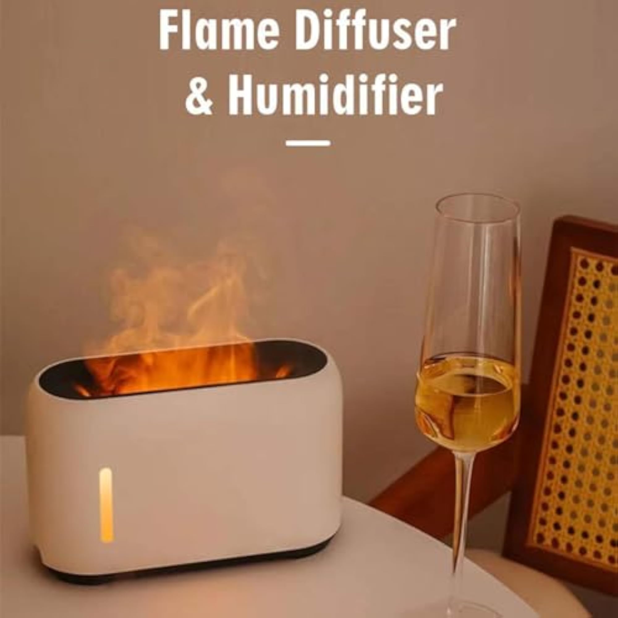 Flame Air Humidifier Essential Aroma Diffuser for Livingroom