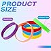 Junkin 200 Pieces Motivational Wristbands Bulk Inspirational Silicone Bracelet Colored Rubber Bracelets Positive Bracelets Gifts for Students Kids Teens Teachers Coworker Employees (Simple)