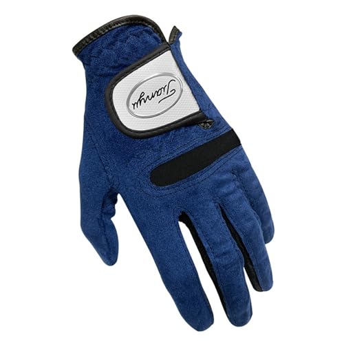 Gant de golf antidérapant et résistant à l'usure en tissu fibre bleu taille 23
