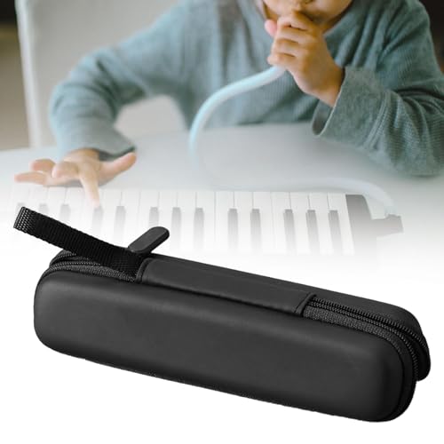 JWQFBC Harmonica Hard Shell Storage Case Musical Instrument Accessories Zipper Closure Harmonica Protector for Chromatic Harmonica - Thumbnail 3