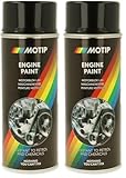 MOTIP 04092 Maschinenfarbe schwarz 400 ml (Packung mit 2)