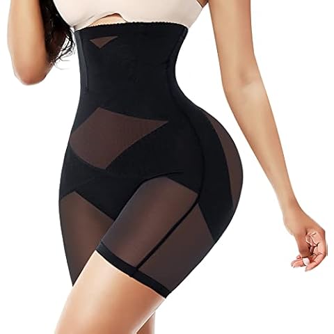 QACIVIQ Tummy Control Shapewear Panties for Women High Waist Trainer Butt Lifter Seamless Body Shaper Slip Shorts Underwear Black Cover