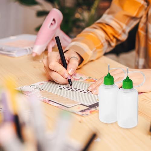 Botella de pegamento punta aguja jojofuny para evitar manchas en trabajos de precisión 5