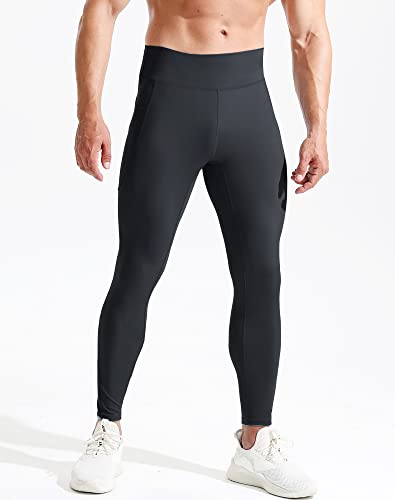NELEUS Men's Compression Baselayer Running Tights Gym Leggings with Pockets4