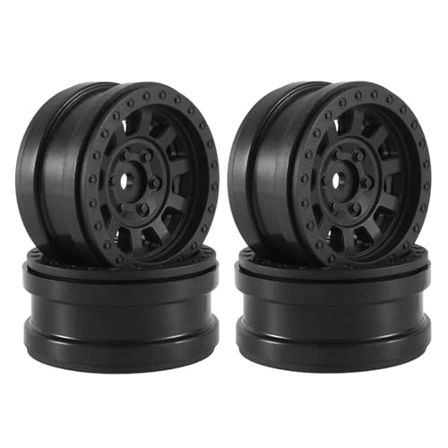 Accessoire RC Crawler Jante 1.9 Beadlock Plastique Noir Traxxas TRX4 SCX10 D90