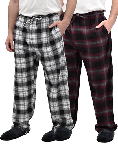 Image of Andrew Scott Men's Flannel Drawstring Pajama Pants | Plush Flannel Fleece | Pockets | Drawstring