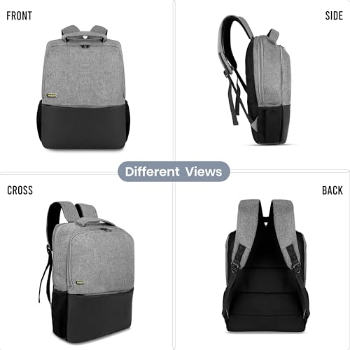 Image of Storite Casual Backpack For Men,2 Main Compartments Front Zipper Pocket & Bottle Holder With Padded Shoulder Strap