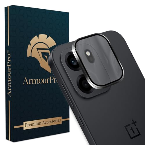 Image of ArmourPro Camera Lens Protectors for OnePlus Nord CE 6 5G Tough HD Individual Aluminum Alloy Lens Ring Cover, Scratch Resistant, Full Lens Cover| Black