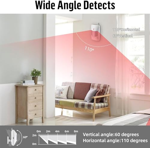 WiFi Alarm Home Security System, 120dB Alarm System with Motion Sensor and Remote Control, Wireless Alarm System for Shed Garage Alarm - Image 4