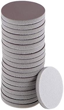 uxcell 2-Inch Sanding Sponge Hook and Loop Sanding Disc Wet/Dry for Car Wood Drywall Metal Brown Corundum 2000 Grit 20 Pcs image 5