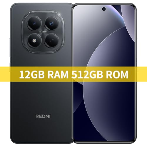 XIAOMI Redmi Note 15 Pro NFC Smartphone, 12 + 512 GB, Farbe Schwarz, IP65, AMOLED-Display, Android 15, Mediatek Helio G200 Ultra Prozessor, 200 MP Kamera, 6,77 Zoll, 45 W, mit Ladegerät – Bild 5