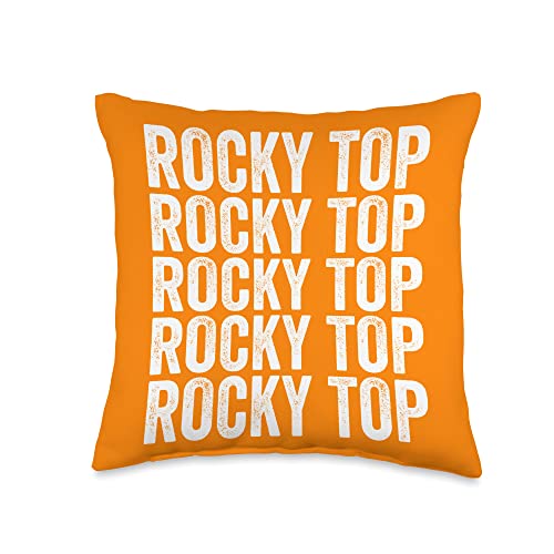 Rocky Top Tennessee Rocky Top TN Vintage TN Souvenir Text Throw Pillow