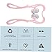 Anneome 1pc Manual Neck Massager for Cervical Ergonomic Design Lightweight Portable Neck Massager for Home Office Travel Use Pink