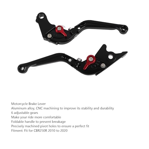 Palanca de embrague CBR250R ajustable y maneta de freno moto plegable CNC 3