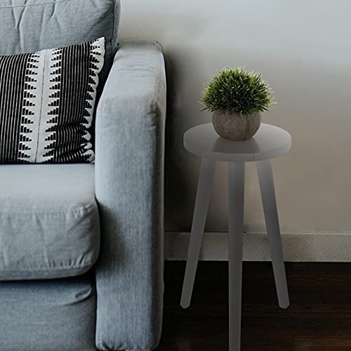 Generic Mesa de canto redonda de madeira, suporte para plantas, suporte para vaso de flores, para sa