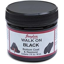 Angelus Walk on Black - Bottom Coat & Restorer for Leather Soled Shoes - 2 fl oz