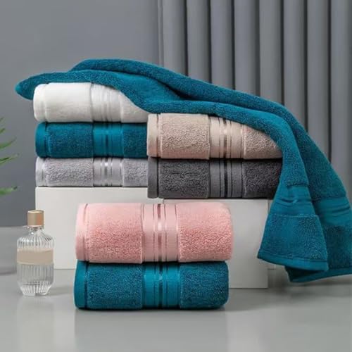 Juego de toallas de baño y mano absorbentes con tejido de secado rápido para el hogar 7