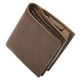 [優雅な人生] 財布 メンズ 本革 メンズ コンパクト財布 牛革 さいふ らしえむ財布 men wallet 父の日 財布 2つ折り 大容量 小銭が出しやすい スキミング防止二つ折り財布 人気ランキング 紳士用 人気ブランド gift for men Khaki wallet カーキ