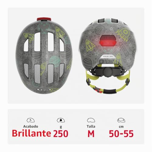 Casco de bicicleta infantil ABUS Smiley 3.0 LED para niños 3