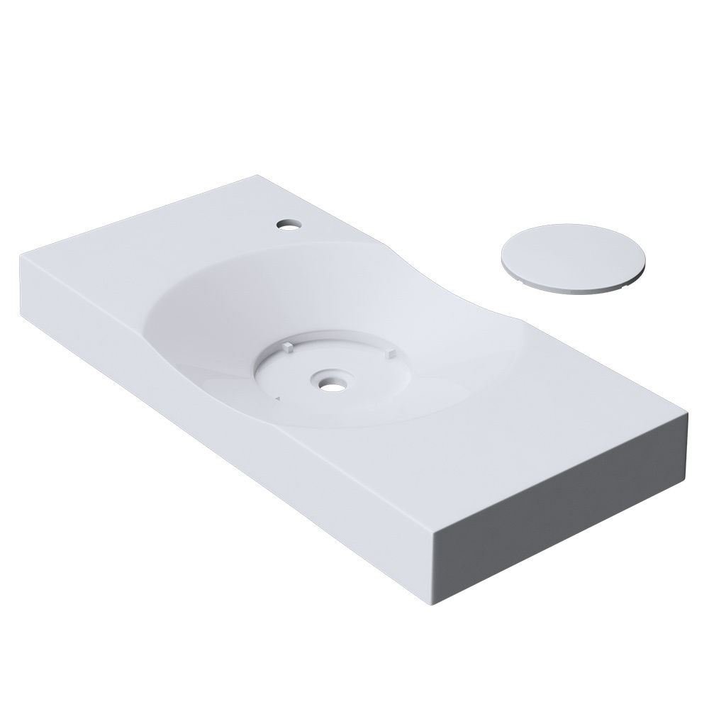 Durovin Bathrooms Luxurious Cast Stone Resin Bathroom Basin - Wall Hung Or Countertop Basin Sink 1200 X 460mm Wxd ~5060724234025 02c Mp