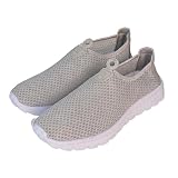 Zapatillas Deportivas Mujer Sin Cordones, Slip-On Ultraligeras, Tejido Transpirable de Malla, Suela EVA Flexible y Antideslizante, Máxima Comodidad para Caminar y Viajar (T-GrisClaro Blanco 39) Zapatillas Deportivas Mujer Sin Cordones, Slip-On Ultraligeras, Tejido Transpirable de Malla, Suela EVA Flexible y Antideslizante, Máxima Comodidad para Caminar y Viajar (T-GrisClaro Blanco 39)