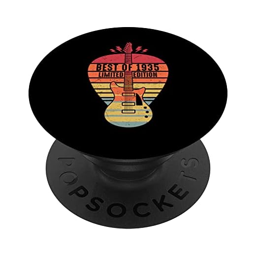 87 Años Cumpleaños Mejor De 1935 Edición Limitada Guitarra PopSockets PopGrip Intercambiable