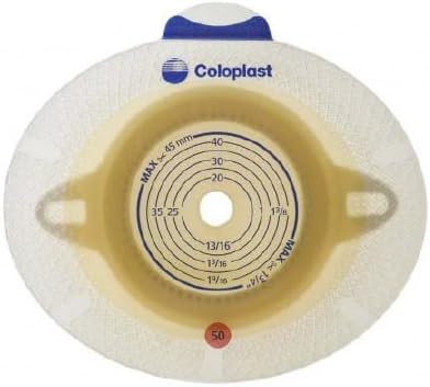 Ostomy Barrier Sensura Flex Adhesive 3-1/2" Flange Cut-To-Fit, 3/8-3-1/2" #10108