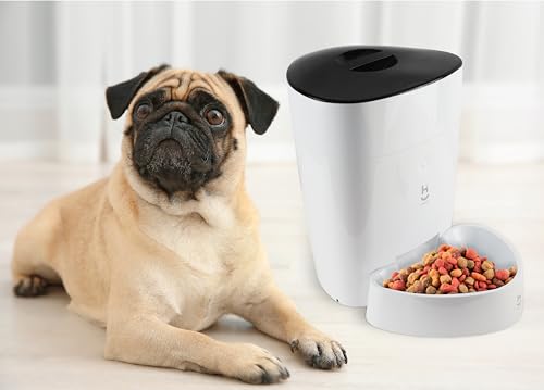 Hi by Geonav Alimentador Inteligente Wi-Fi, 4 Litros, para Pets, HIPETCOM, Compatível com Alexa, Branco