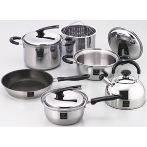 Amazon｜和平フレイズ キッチン用品 調理器具 片手鍋 両手鍋 ケトル ペスカロロ　スティブル　４点セット