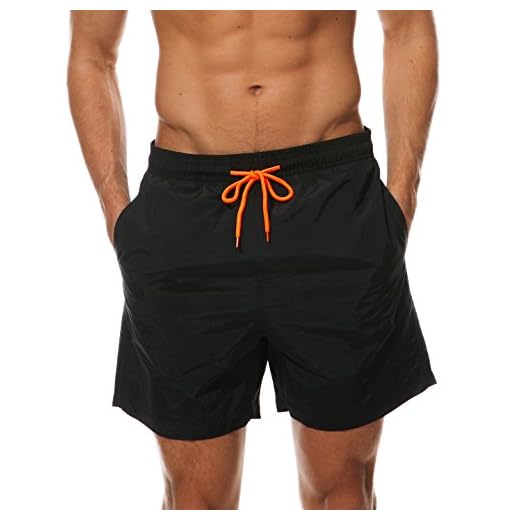 Arcweg Badehose Herren Eng Kurz Badeshorts mit Tunnelzug Schwimmhose Wassersport Kurze Hose UV Schutz Jungen Schwimmwear Orange S(EU)-MarkeGröße M 8 Arcweg Badehose für Herren Badeshorts für Männer(Schwarz, 3XL(EU)-Asia 4XL-Taille 99-103cm)
