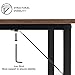 YOUDENOVA 47-inch Small Office Study Desk, Work Desk with Shelves for Home Office,Bedroom,Computer Desk Reversible for Small Space(Rustic Brown)