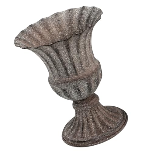 Mikikit Jarrón Metálico para Flores Artificiales En Cementerio, Florero Duradero para Tumbas y Homenajes a Seres Queridos