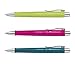 Produktbild 3 Stück Faber-Castell Kugelschreiber Set POLY BALL Pink Lime Petrol Druckkugelschreiber, Großraum Mine blau 0,5mm XB, ergonomische Dreieckform, rutschfest, Clip, dokumentenecht + GRATIS Ersatzmine