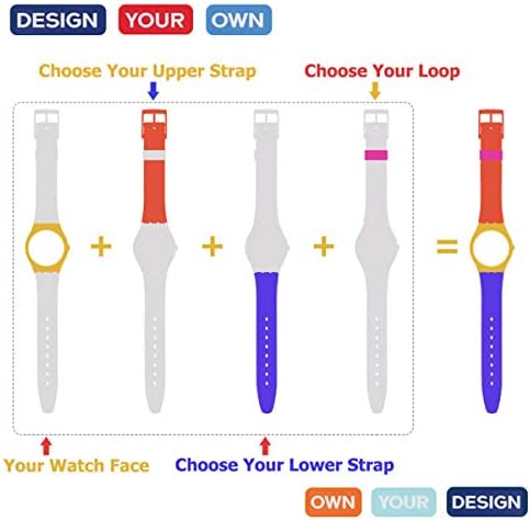 GreenOlive Silicone Rubber Waterproof Watch Strap