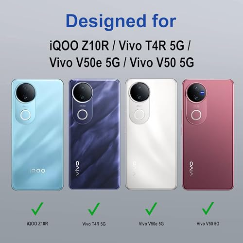 Image of Zapcase Back Case Cover for iQOO Z10R | Compatible for iQOO Z10R Back Cover | Scratch-Resistant Back Case Cover | Clear
