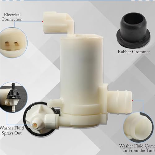 Pièces rechange lave-glace mécanique de pompe triple sortie pour châssis Mazda 2 2007-2014 - 4