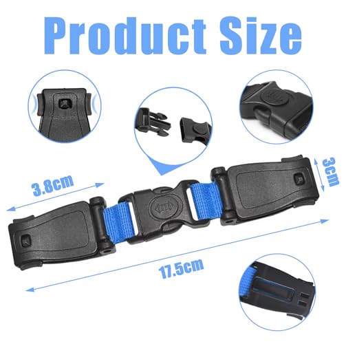 Abschnallschutz Kindersitz, Gurtsicherung Kindersit, Kindersicherheitsgurt Schnalle Gurt, Autositz Brustgurt Clip für Autositze Kinderwagen Kinderhochstühle Fahrradsitze(Blau)