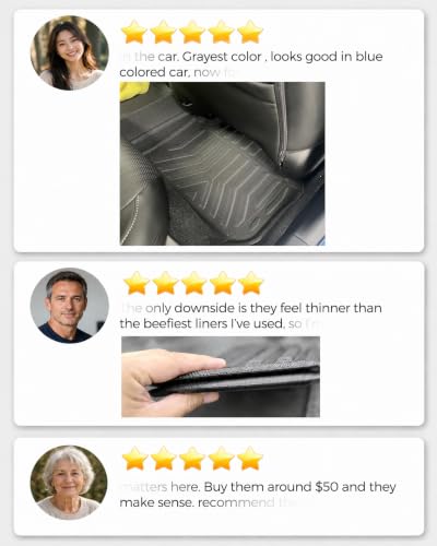 Image of Car Floor Mats for Tesla Model 3 2017-2026 3 PCS XPE Front Rear Accessories | Smart Package Factory Direct XPE Material All Weather Easy-install Odorless Waterproof No Trim Non-slip Easy-clean Durable
