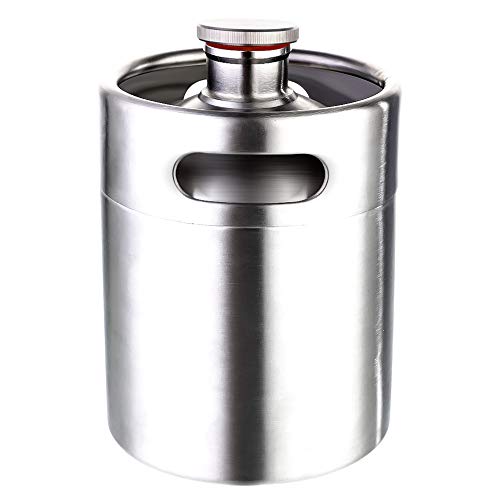 Sistema de mini barril de cerveza presurizada, grifo de acero inoxidable, mini dispensador de barril portátil, kit de Kegerator de co2, -2/3,6/5 L 2 L