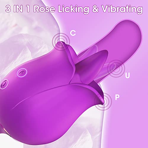Rose Toy for Women Tongue Licking Vibrator with Vibrating Egg - Image 3