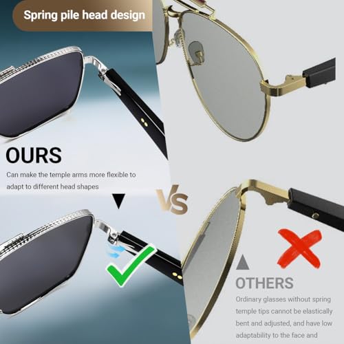 Lunettes de soleil intelligentes avec appels Bluetooth et verres anti-UV étanches - 6