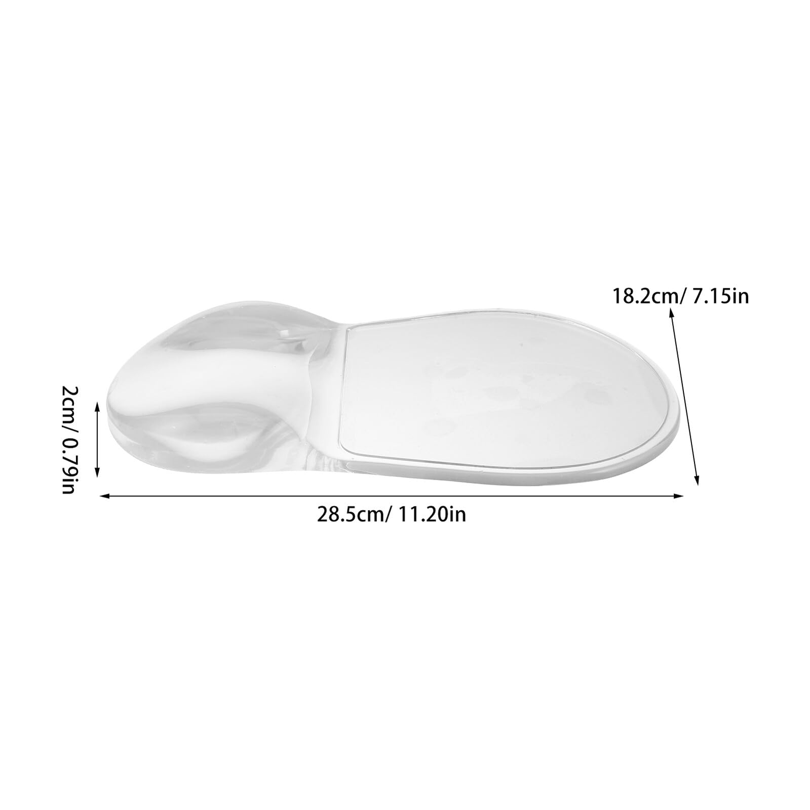 Handgelenkauflage Silikon Handgelenkauflage Mauspad Computermaus Maushandauflage Silikon Handgelenk Mauspad Kleines Ergonomisches Klare
