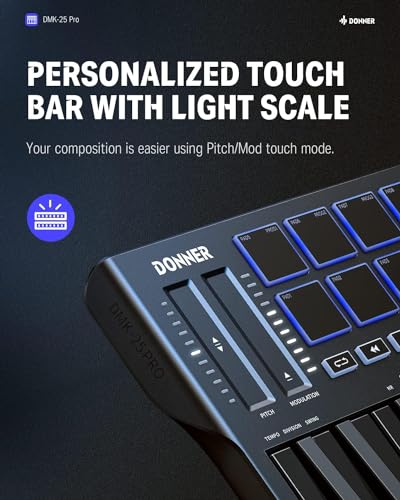 Donner USB MIDI キーボード コントローラー 25鍵 DMK-25 PRO の商品画像 4