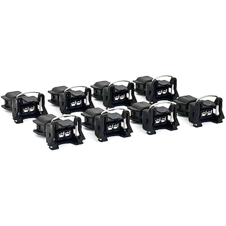 Michigan Motorsports EV6 to EV1 Fuel Injector Connector Adapter - 8-Pack - USCAR to Jetronic - Fits LS2 LS3 LSX LS1 LT1 TPI - Plug-and-Play Harness Conversion