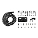 JAGTRADE Drag Chain Drag Chain Ultralight Drag Cable Chain Assembly Kit Openning Type Wire Chains for Bambu Lab P1P 3D Printer Accessories